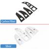 ABS Chrome/Carbon Fiber Car Window Lift Button Frame Trim Accessories For BMW X5 G05 X7 G07 2019-2026  Left Hand Drive