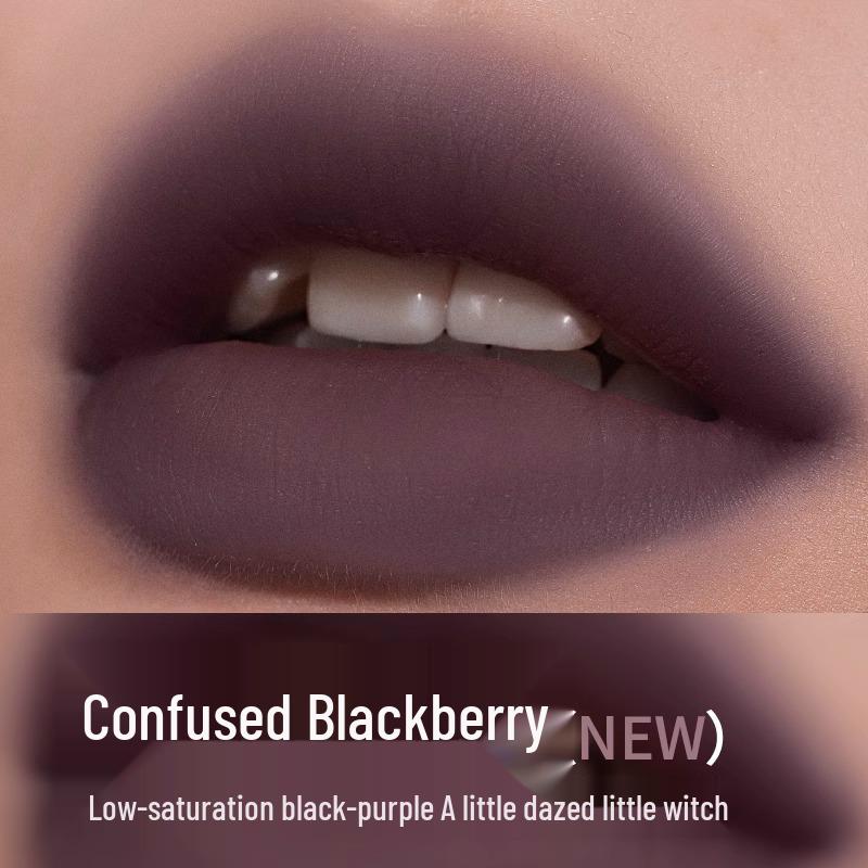 HYNTOOR Black Rabbit Matte Mist Macaron Lipstick – Student-Friendly Lip Gloss