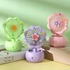 Ventilatore Mini Portatile con Motore Potente Flusso d'Aria Forte Basso Rumore Portatile USB Ricaricabile Silenzioso da Tavolo Ventilatore di Raffreddamento