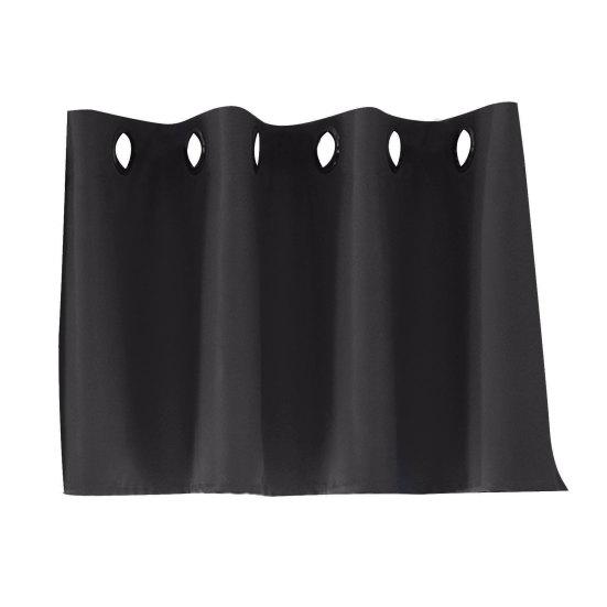 

Однотонная оконная штора для гостиной, кухни, светонепроницаемые шторы 132*46cm чёрный