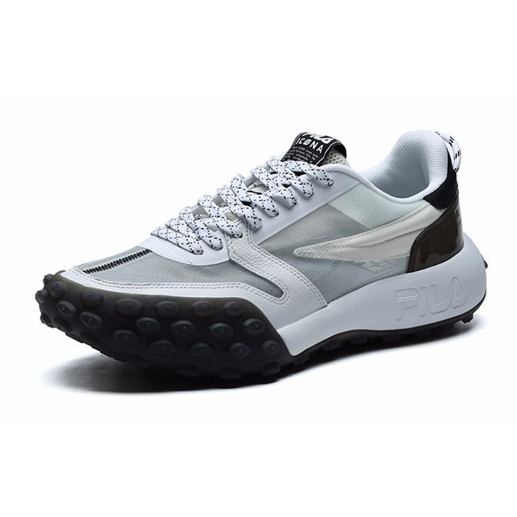 Fila Gara Fabric Top Layer Cowhide TPU Leather Two-Layer Suede Sports Shock Absorbing Wear-Resistant Breathable Low-Top Dad Shoes F12M124140FCW