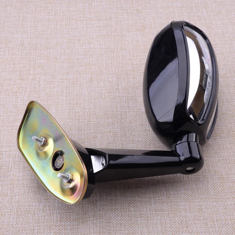 Black Front Left Side Universal Engine Hood Blind Spot Rearview Wide Angle Mirror for Cars ATV Pickup