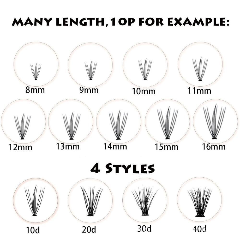 Natural Soft False Eyelashes Thick Cluster Single Eyelash Lengthening Eye