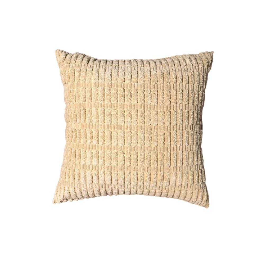 XUAI Corduroy Wheat Grain Backrest Pillowcase - Machine Washable Cover (Insert Not Included)