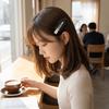 Polka Dot Seamless Hairpin Elegant Hair Styling Accessories Lightweigh Acrylic Hair Clips  Wedding