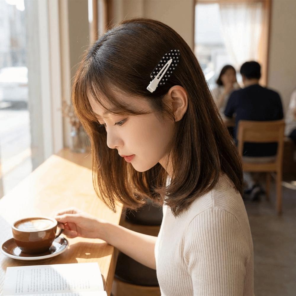 Polka Dot Seamless Hairpin Elegant Hair Styling Accessories Lightweigh Acrylic Hair Clips Wedding