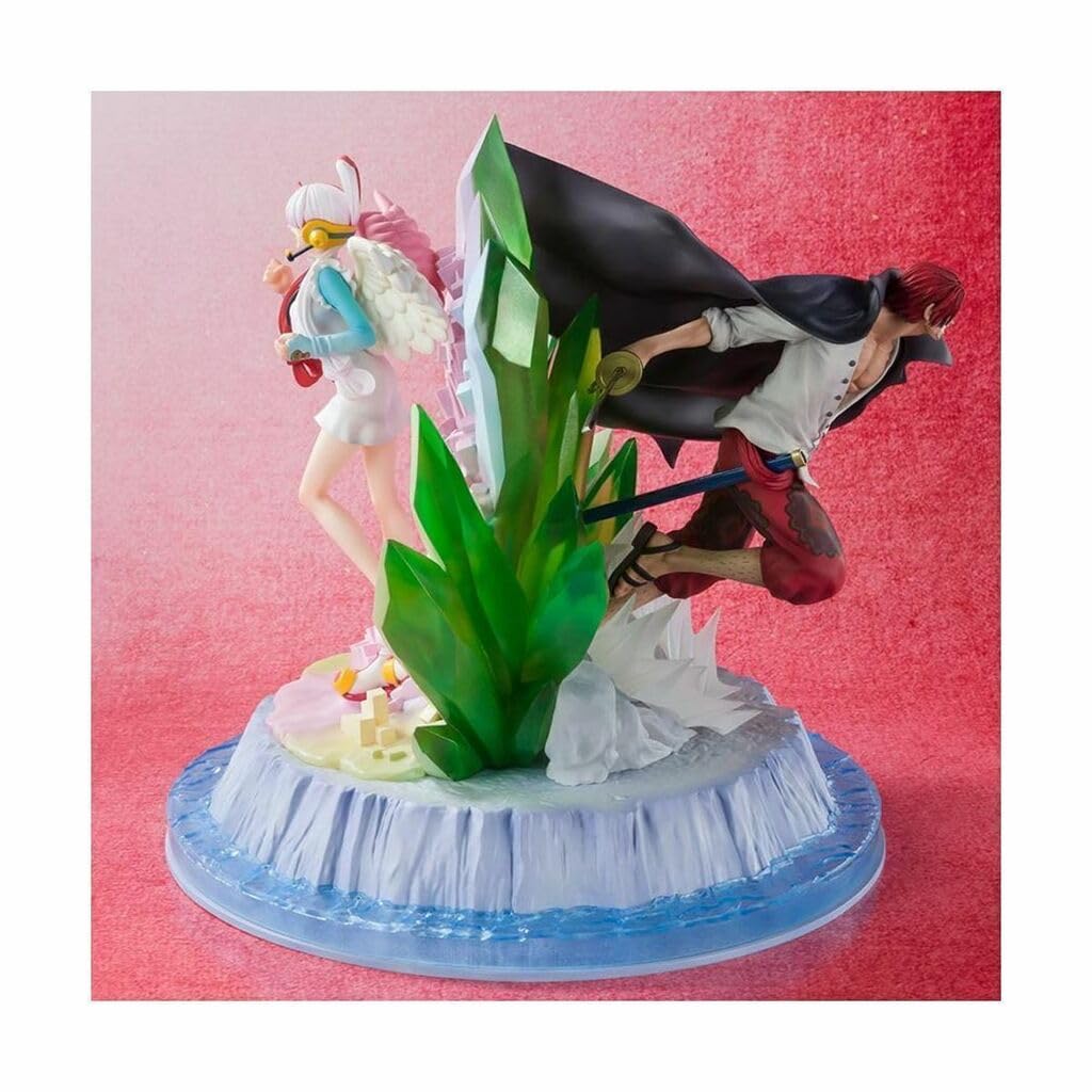TAMASHII NATIONS Figuarts ZERO Fierce One Piece Shanks Uta PIECE FILM RED 240mm PVC ABS Painted Complete Figure [Super Battle] & -ONE Ver.- Approx. &