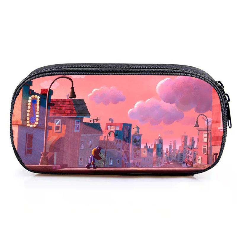 Dog Man Pencil Case Cute Game Pen Bags Kids Large Storage Students School Gifts Pencilcases