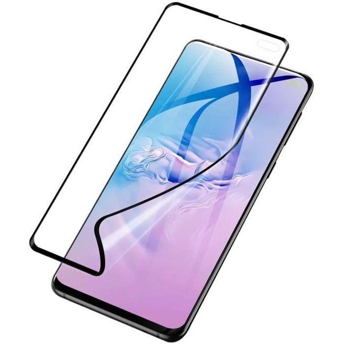 Film Protecteur - Phonillico® - Samsung Galaxy S10 PLUS - Plastique - Résistant aux rayures - Noir
