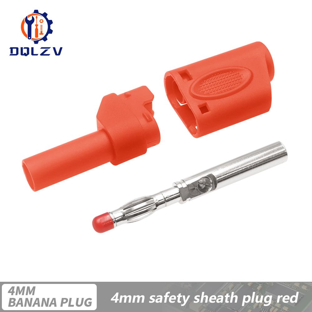 Stackable Safe 4mm Banana Plug Solder/Assembly High Quality Welding-free Connector for Multimeter