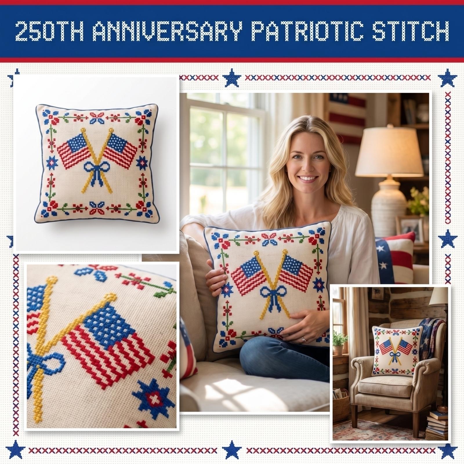 Double-sided 0th Anniversary Cross- Pattern Pillowcase Pillow Insert Not Included One Size 655₽