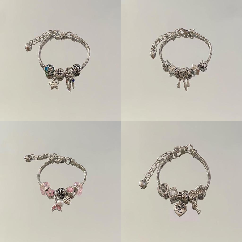 Hand Jewelry Pearl Fish Tail Dreamcatcher Beaded Bracelet For Women And Men