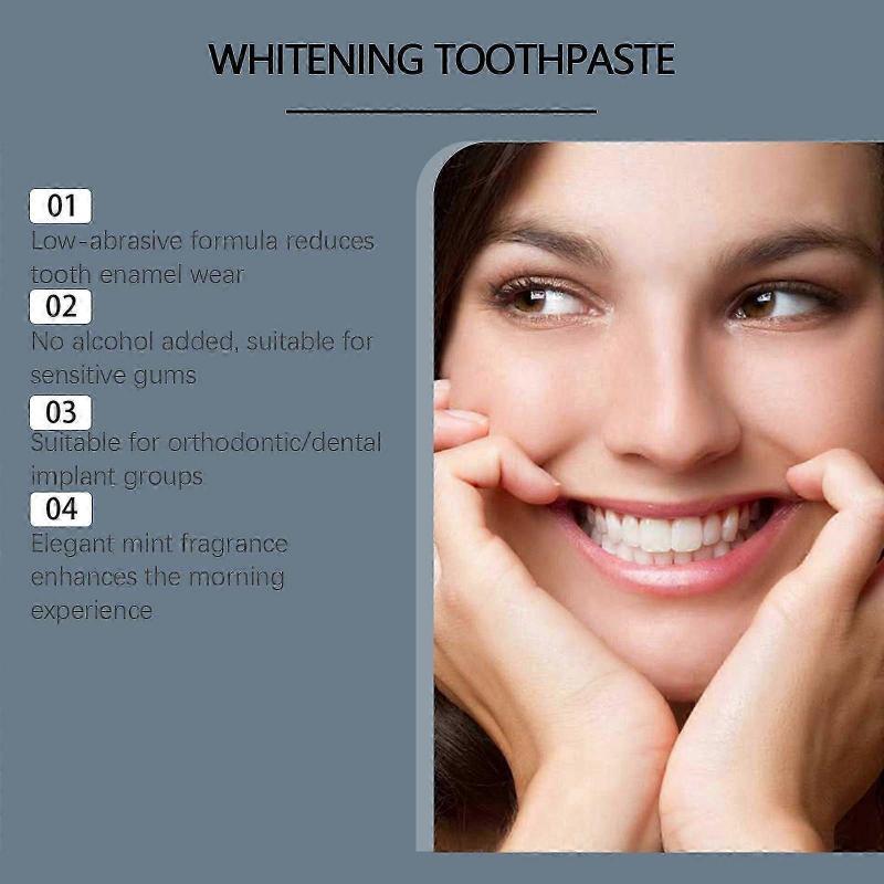 Schnee Nano-Hydroxylapatit Aufhellende Zahnpasta - Minze & Nano-Hydroxylapatit Mundpflege mit Xylit für Erwachsene, Sanfte Reinigung