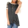Blusas Mujer De Moda 2022 Blouses Summer Clothes Leopard Short Sleeve Tshirts for Women Top Female T-shirt Women's T-shirt Tops