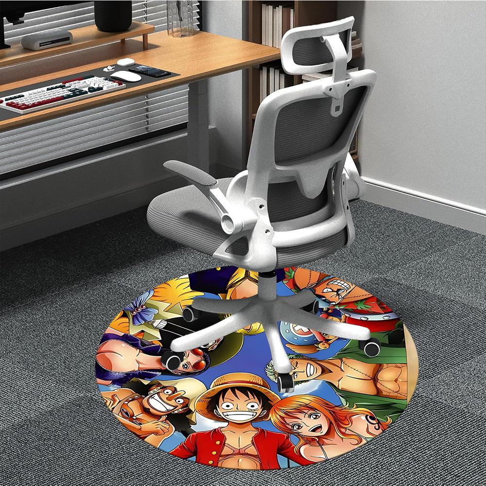 

1pc One Piece Crew Office Round Area Rug, Under Office Chairs Bedroom Living Room Home Decor, Room Decoa1016233 80cm by 80cm