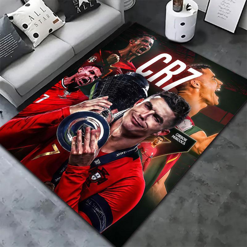 Cristiano Ronaldo Carpet Rug for Living Room Bedroom Home Sofa Decoration,Kids Play Non-slip Floor Mat