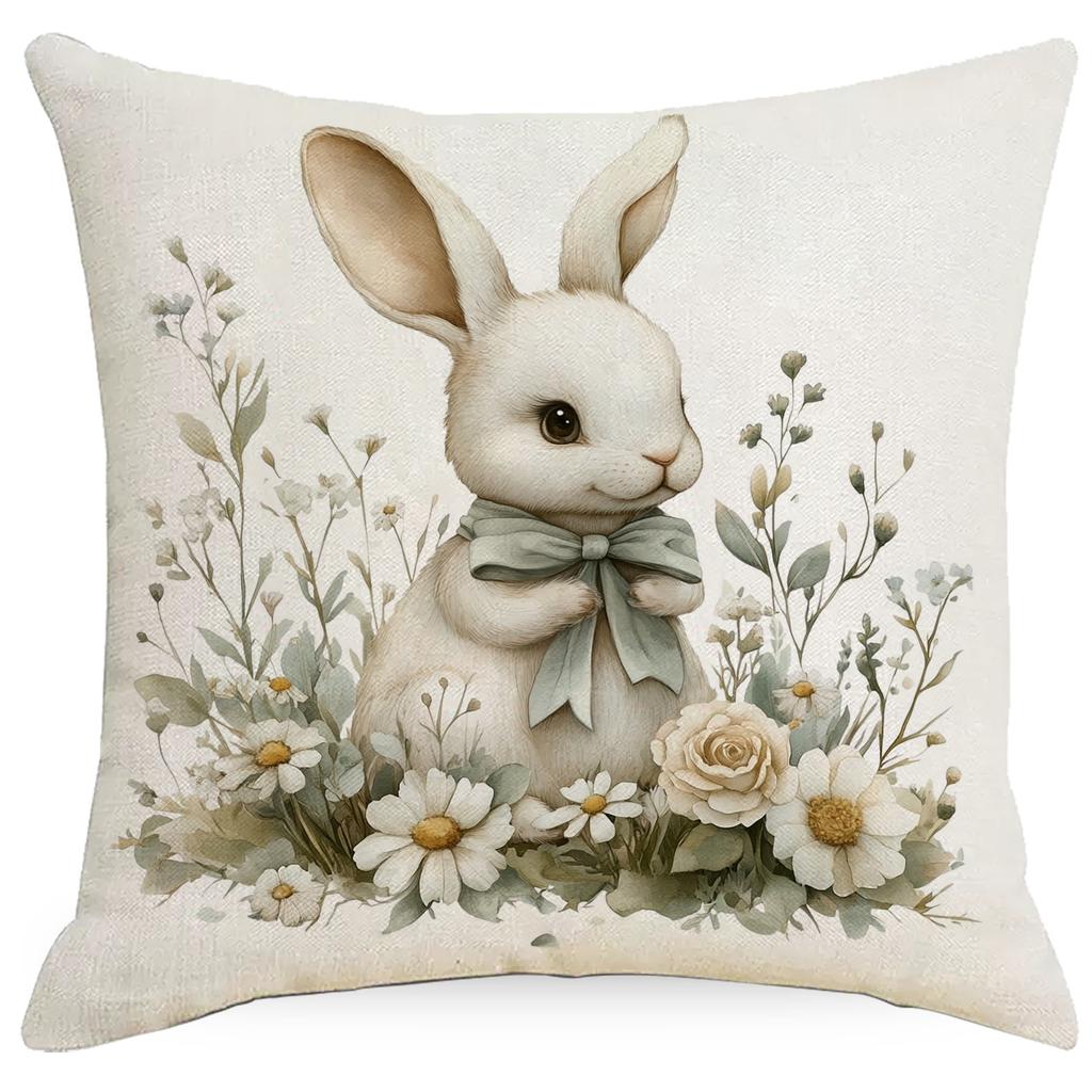 Retro Farmhouse Pillowcase Floral Animal Home Sofa Cushion Pillowcase