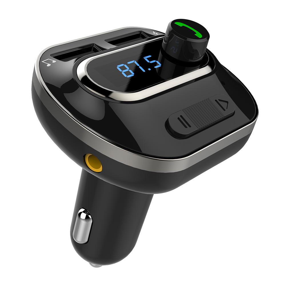Buy T19 2 Port USB Car Phone Charger AUX TF FM Transmitter Bluetooth
