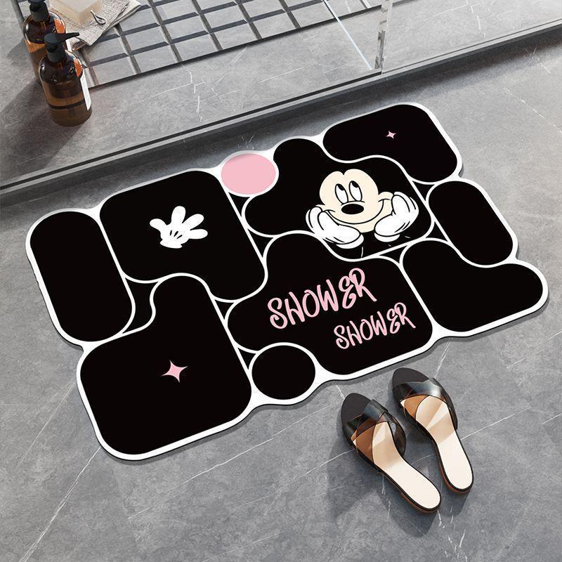 

Mickey Cartoon Diatomaceous Earth Quick-Dry Non-Slip Bathroom Mat 30cm x 40cm Draining Mat
