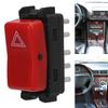 Warning Flasher Switch, Warning Hazard Light Emergency Flasher Switch 1248200110 Red Replacement for W124 W201 W202