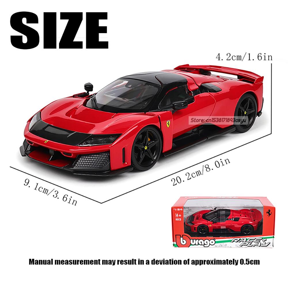 בבוראגו 1:24 סדרת פרארי LAFERRARI F80 STRADALE דגם מכונית סגסוגת צעצוע Diecast אוסף קלאסי מתנה פנים מעודן