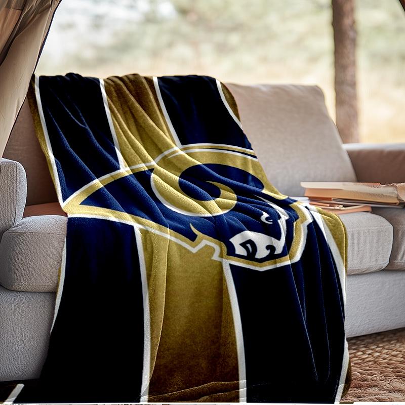 Angeles Rams Team Blanket Outdoor Flannel Blanket for Camping, Hiking, Garden Parties, Picnic Essentials,gift for family and friends