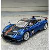 1/18 Pagani Huayra BC Alloy Sports Model Diecast Metal Racing Car Vehicles Model Simulation Sound Light Collection Kids Toy Gift