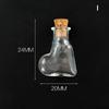 10Pcs Glass Bottles Miniature Bottle Mini Cork Glass Vials Diy Mini Wishing Drifting Bottle Wedding Party Decor Glass Jars