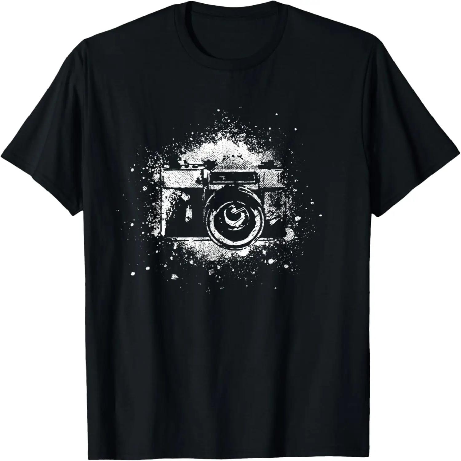 Photographer T-Shirt Camera Photography Retro Journalist Tee T-Shirt S