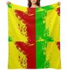Rastafarian Colors.. Jah Jah. Jamaican.. Reggae Design Throw Blanket Plush Soft Plaid Tourist Soft Blankets