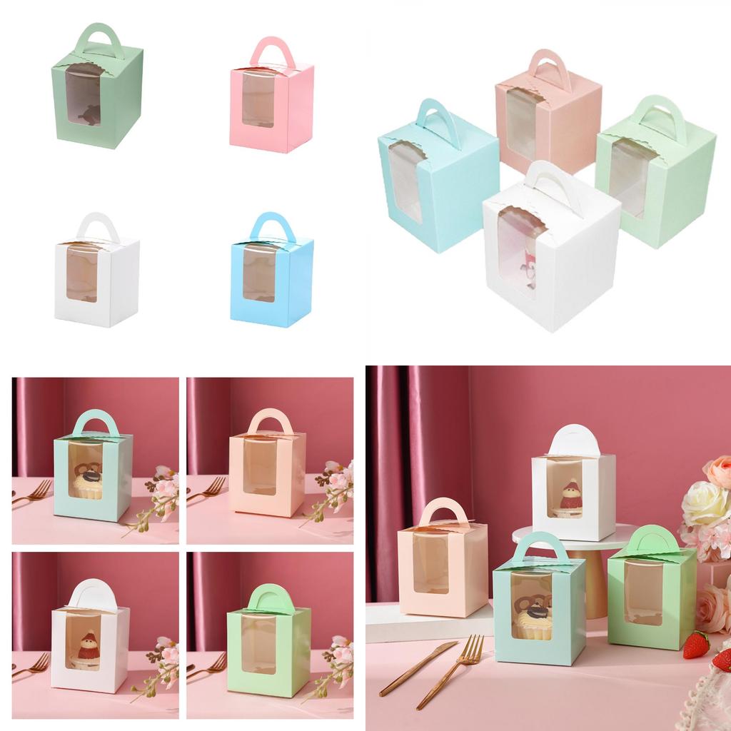 Thick Paper Cupcake Boxes For Individual Baked Goods Wholesale Manufacturer