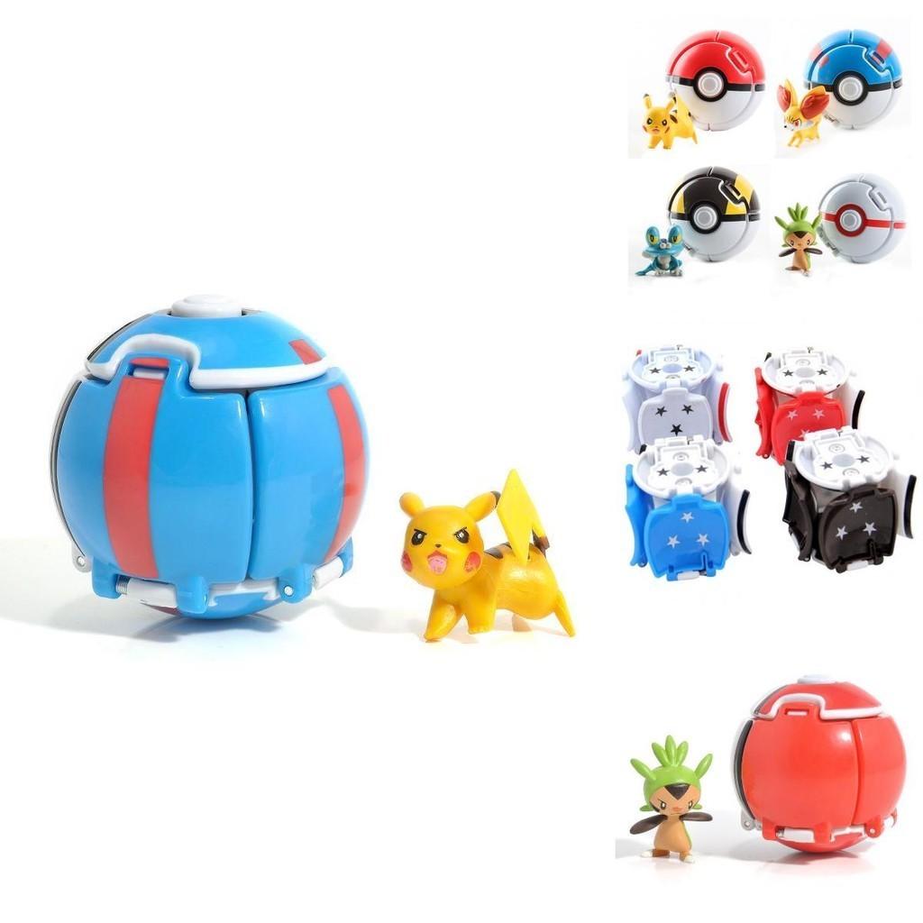 Transforming Elf Ball Pocket Monster Toy Ball With Touch-sensing Explosions Abs Material 7cm Diameter