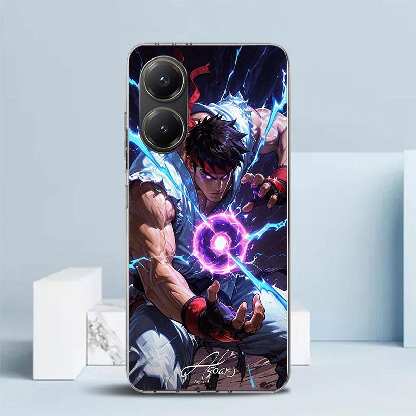 Game S-Street F-FighterS Soft Cover for Xiaomi Poco F7 Ultra X7 X6 X5 Pro M7 Phone Case Redmi 15 15C 13 13C 12 12C 10 10C Print