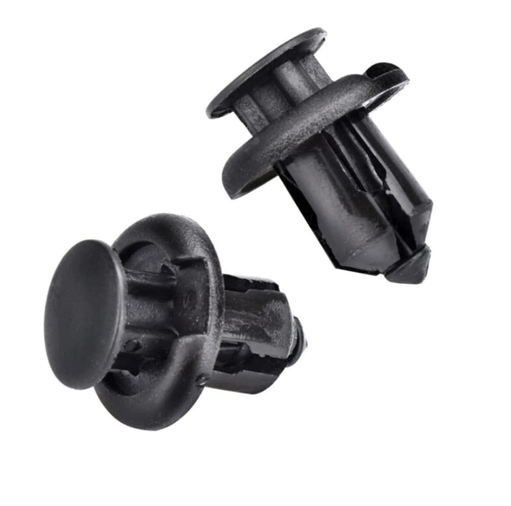YFFSFDC Car Rivet Retaining Clip Clip Mud Flap Nylon Bumper Fastener for Mazda, Toyota, Suzuki (10mm 50pcs)