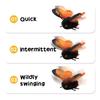 Rechargeable Automatic Cat Teaser Toy 3 Modes Simulation Butterfly Cat Teaser Hanging Elastic String Feline Toy