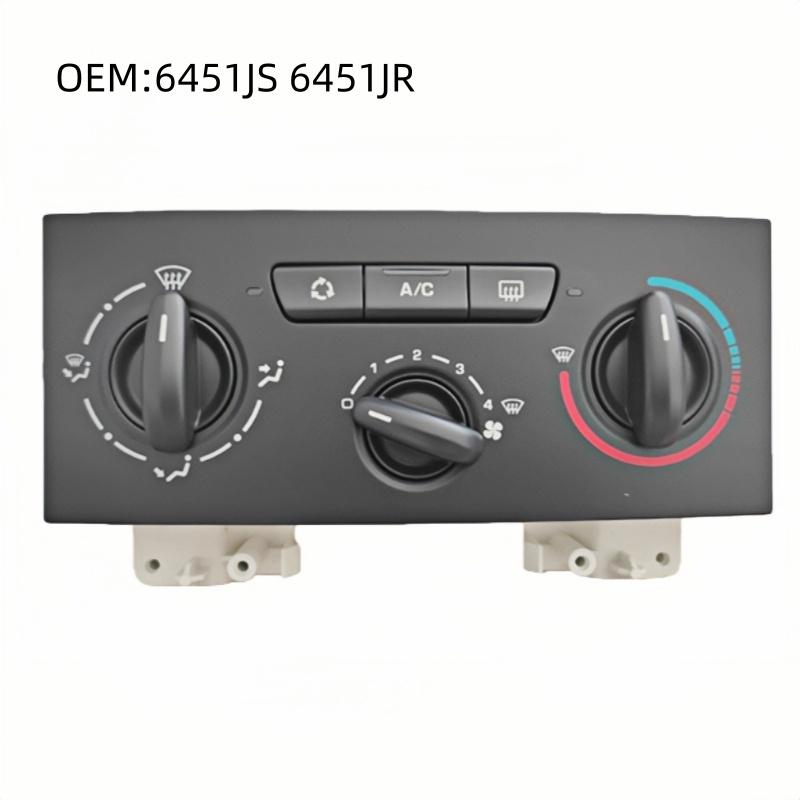 6451JS 6451JR For Peugeot 307 2004-2010 Car Air Conditioning Control Heater Control Panel Compatible