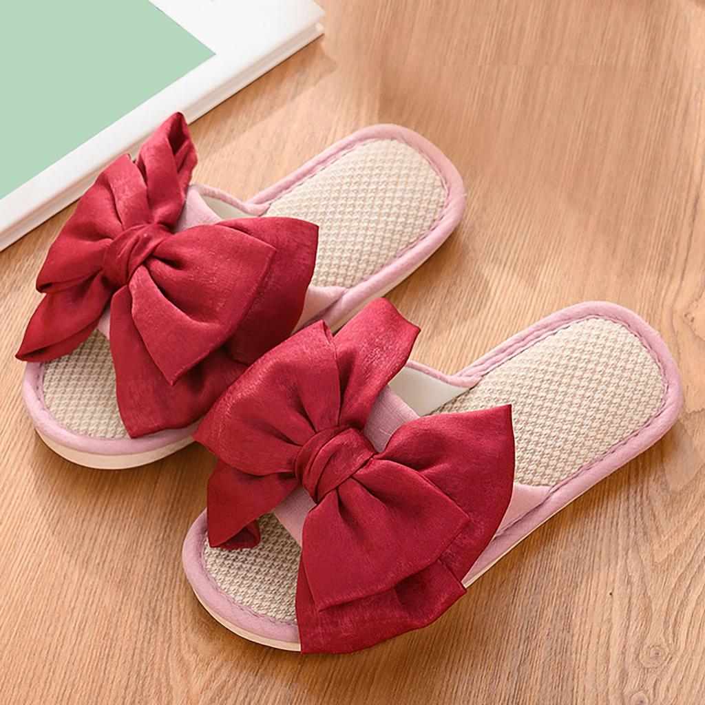 Four Seasons Cute Slippers Home Non Slip Fpir Season Cloth Cotton Colorful Sandals For Women Wedge Slippers Slippers Women Fuzzy