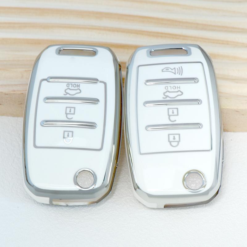 Car Flip Key Case Cover Shell For Kia Rio 3 K2 K3 K4 K5 Sportage 4 Picanto Optima Soul Carens Ceed Sorento Forte Stinger Cerato