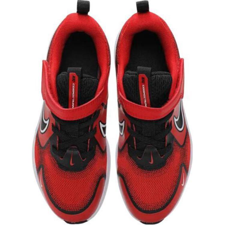 New Nike Cosmic Runner Breathable And Wear resistant Low Top Kids Lifestyle Shoes Red Black Kids' HM4400-601