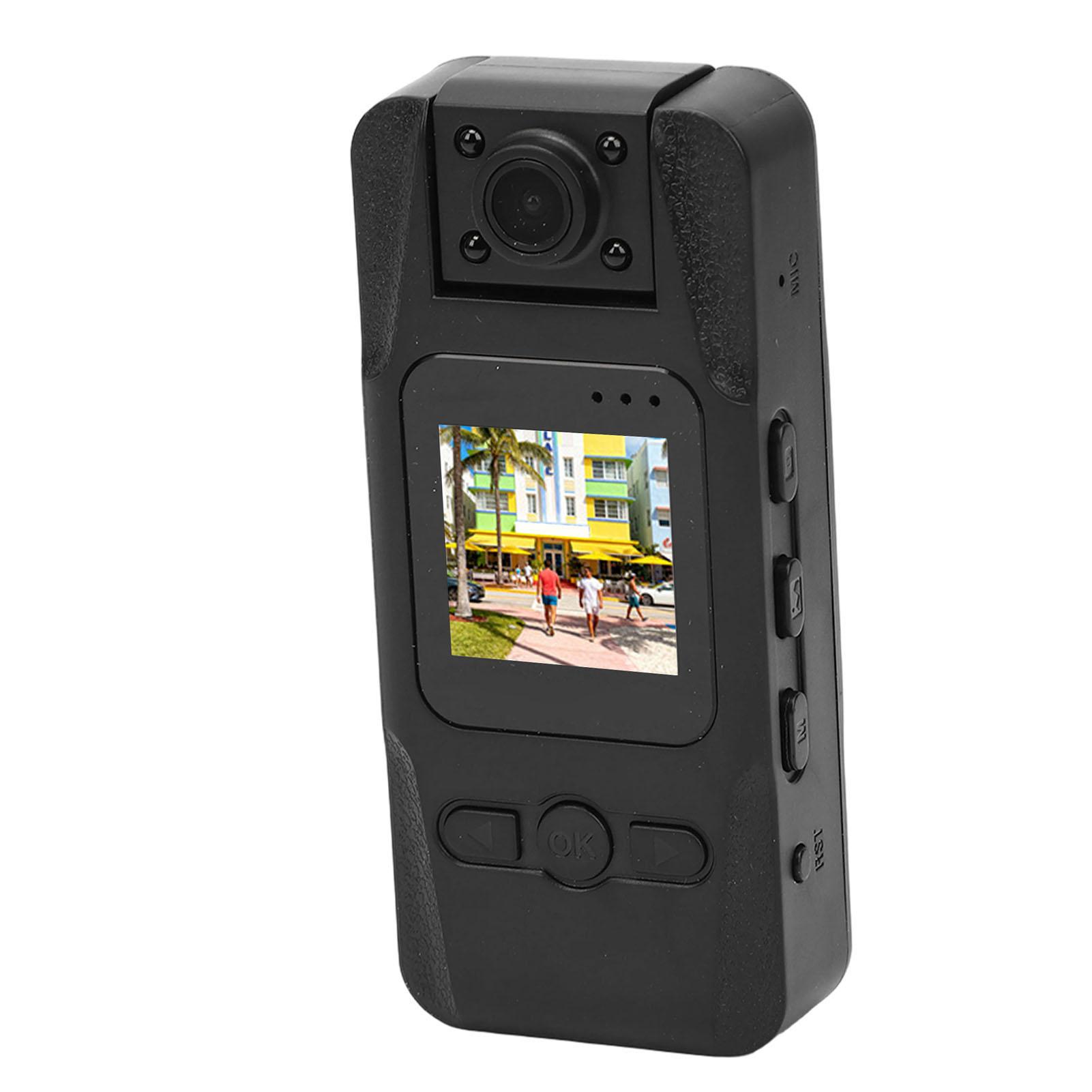 

Body Worn Camera 4K 12MP 1.3 Inch 180 Degree Rotatable Lens Support WiFi Wearable Camcorder