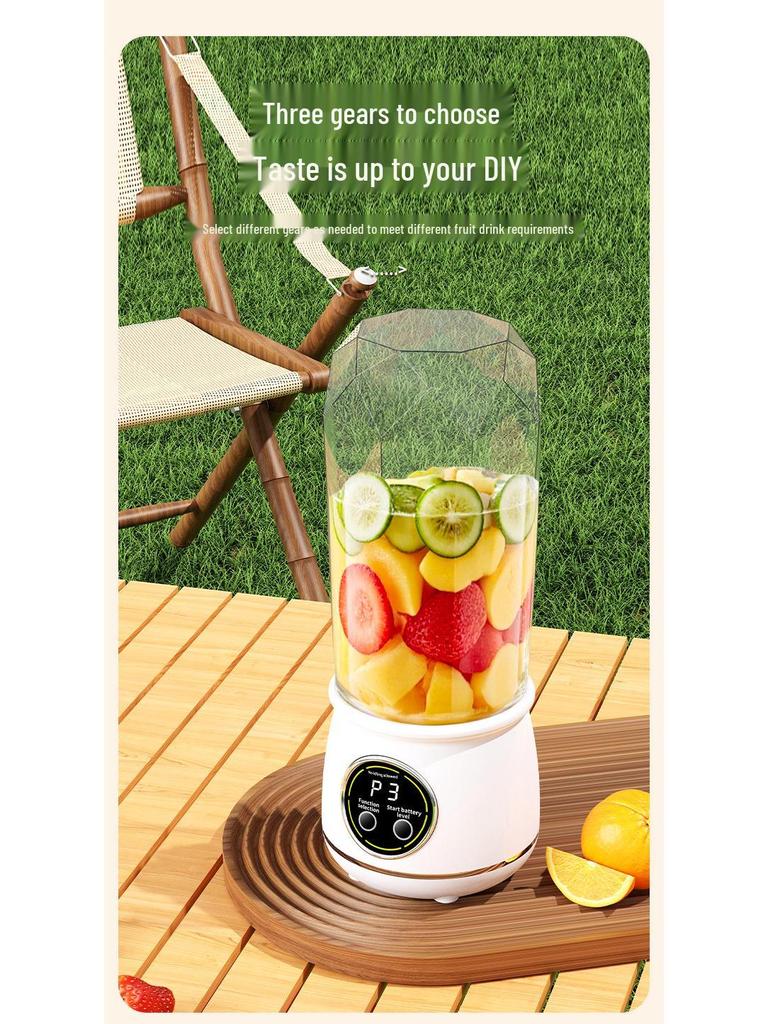 Portable USB-Charging Juicer Cup for Ice Crushing and Outdoor Travel