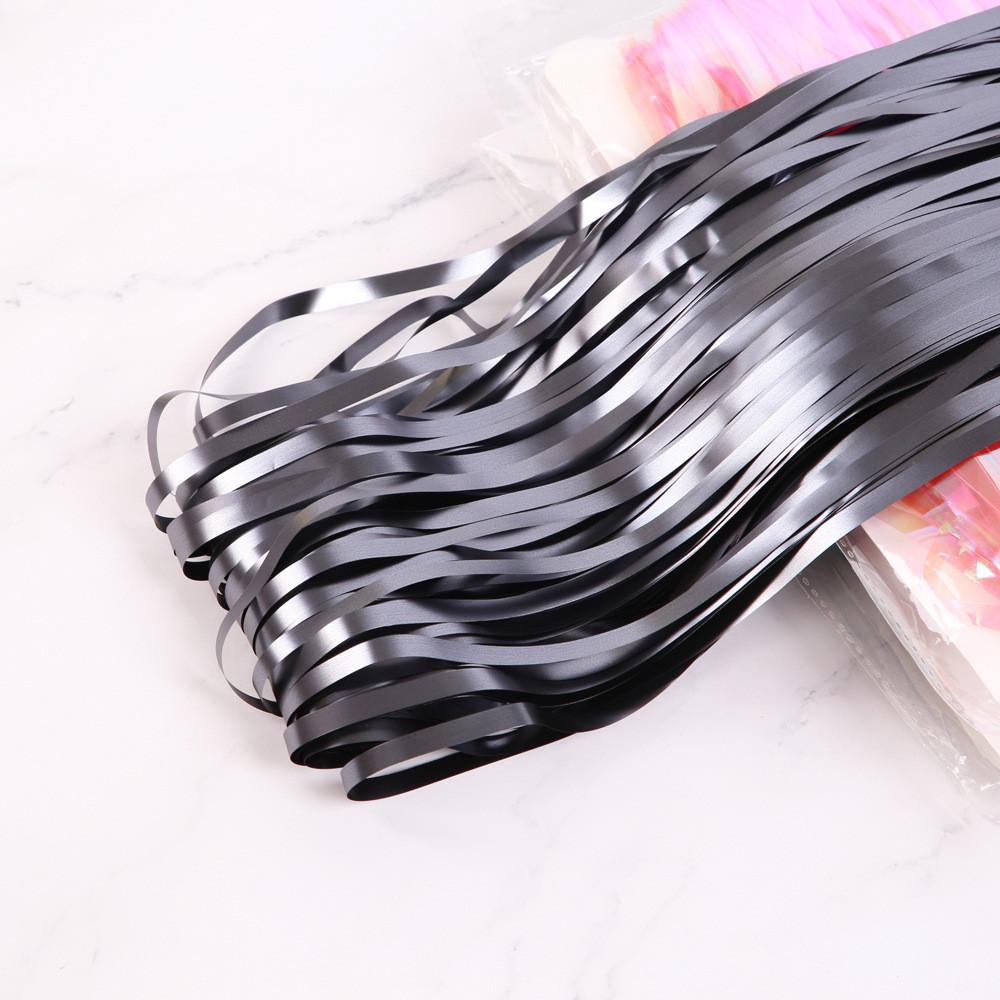 

Уникальный матовый черный дождевой занавес для вечеринки на Хэллоуин и украшения сцены 2 метра