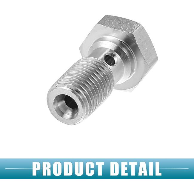 Banjo-Schraube Bremsfitting Adapter-Kit 3 an 3/8"x24 Bremsleitungsgewinde Einzelne Banjo-Schraube mit 4 Kupfer-Dichtringen