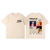 Rapper Paulo Londra Double Sided Print T Shirt High Quality Fashion Oversized Tshirt Men Women Clothing Casual Cotton Tshirts
