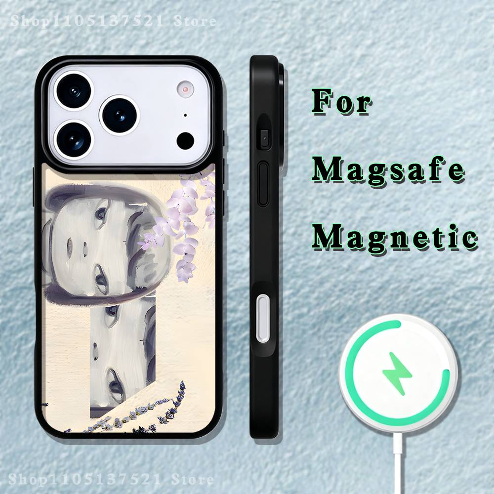 Cute Y-Yoshitomo N-Nara Phone Case  For iPhone 17,16,15,14,13,12,11,Pro,Max,Plus,Mini,SE4,E Magnetic Magsafe Wireless Charging