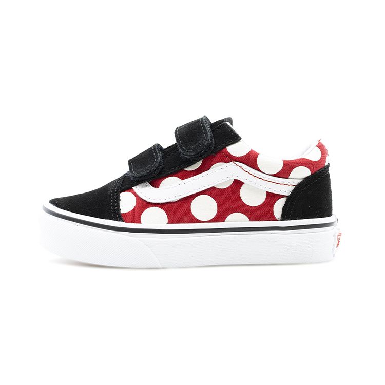 Vans Old Skool Low Top Kids Skate Shoes Kids Sneakers Black Red VN0A4BUV2JX