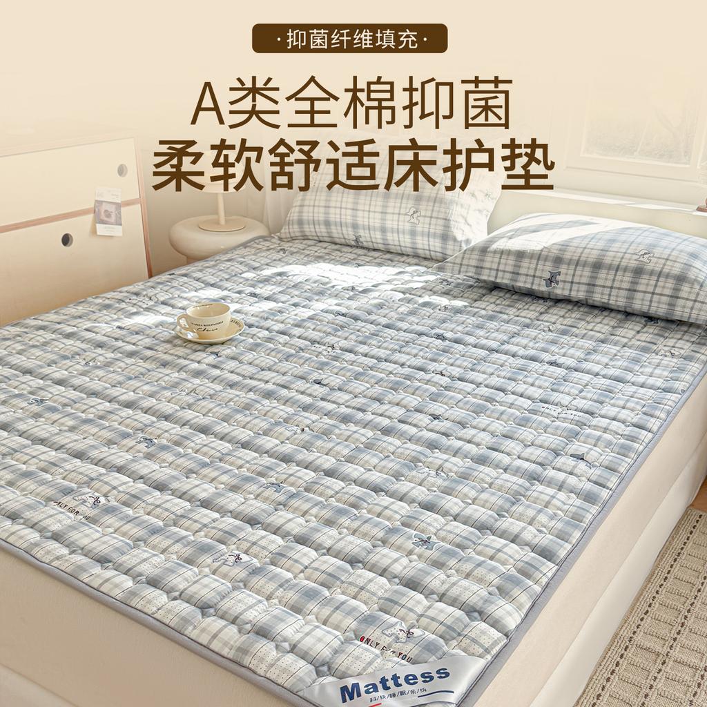Sleeping Cartoon All Cotton Antibacterial and Anti Slip Mattress, Bed Protection Pad