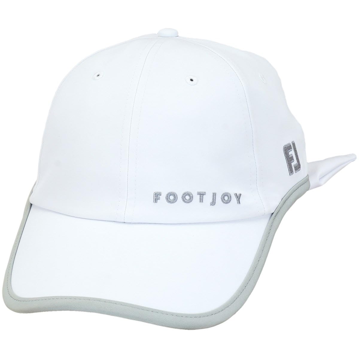 

FootJoy WO Ear Curved Ribbon Cap, White, Women s, Free Size (55-57cm), FH24ARBB, FH24ARBB-1