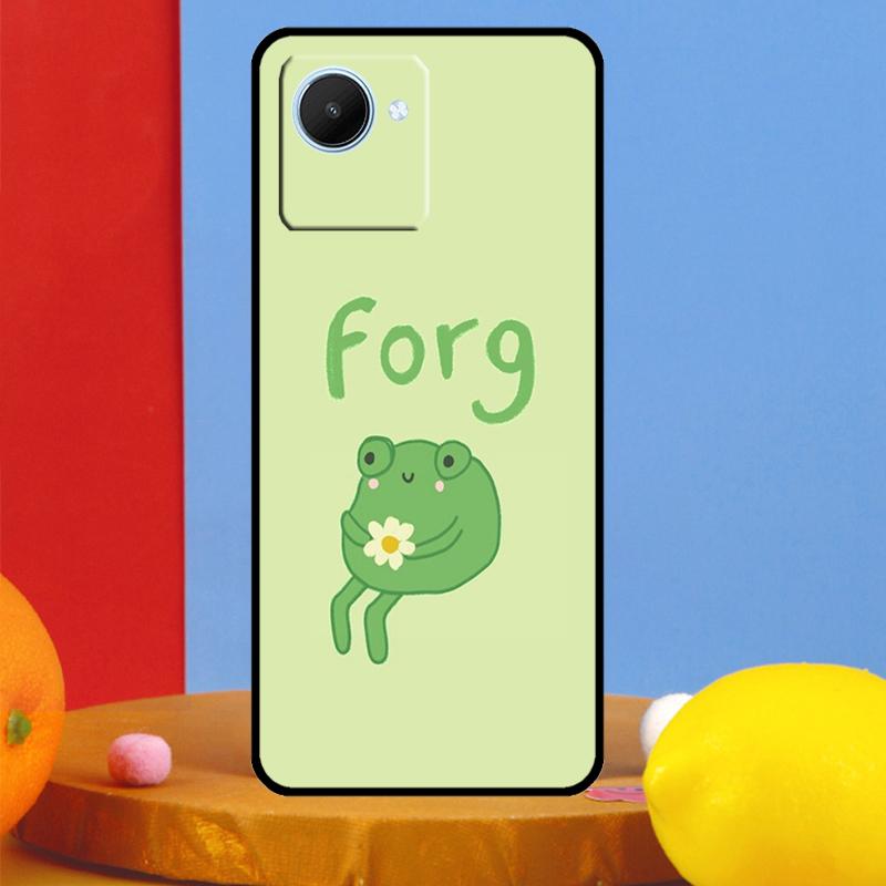 Cute Cartoon Frog For Realme C51 C31 C67 C55 C53 C35 C33 C30 C21Y C25s 9 10 11 12 Pro Plus GT Neo 5 6 Case