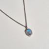 Won Astre Lily Moonstone Silver Necklace (S,M,L)